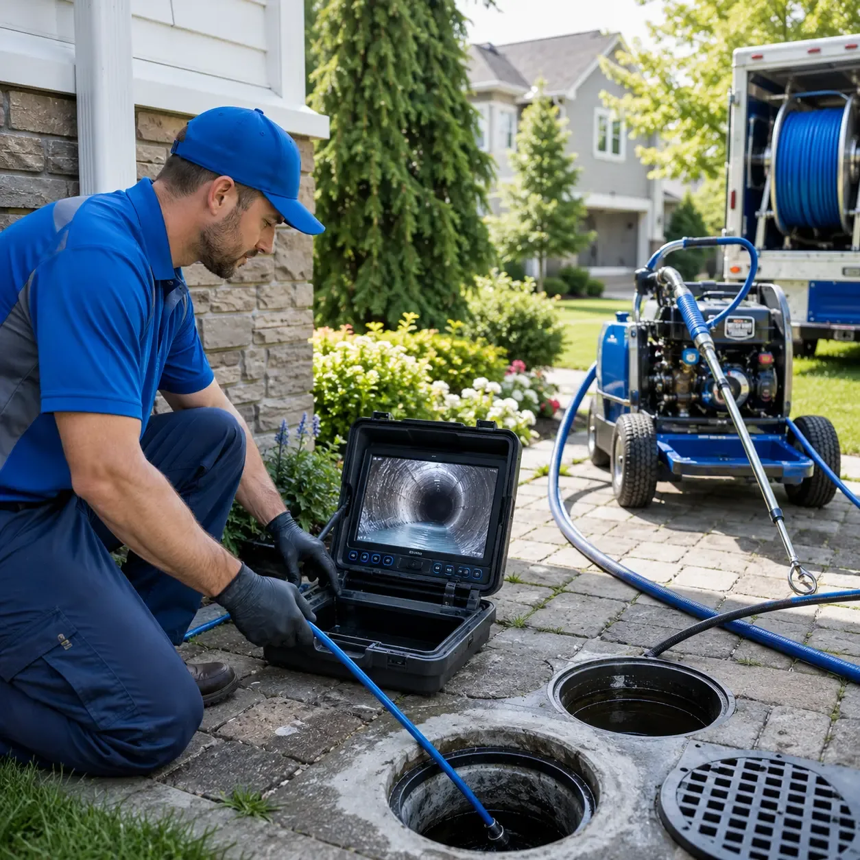 Outdoor drain cleaning professionals serving Arlington, VA