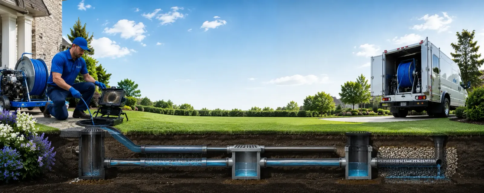 Outdoor drain cleaning information for Arlington, VA
